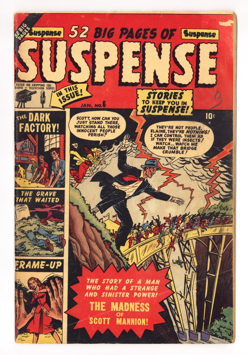 Suspense 6 GD/VG (3.0) (1951) 