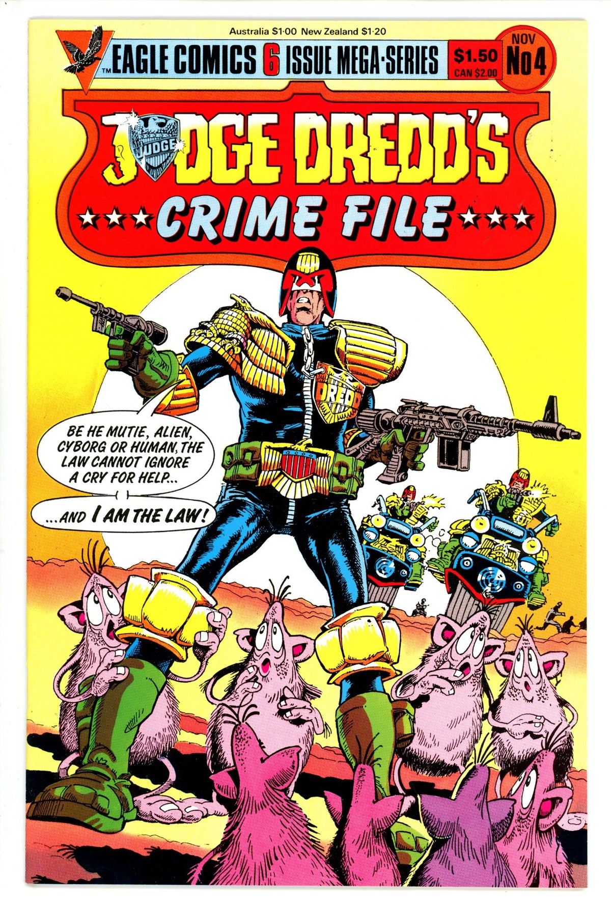Captain Dredd Judge Dredd's Crime File #4 EAgle (1985) | CaptCan Comics — CaptCan ...