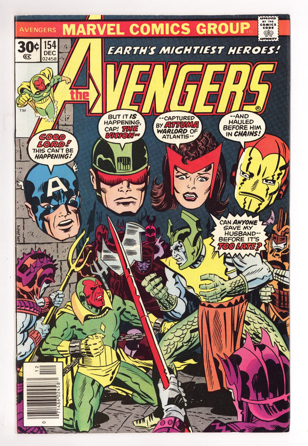 The Avengers Vol 1 154 FN+ (6.5) (1976)