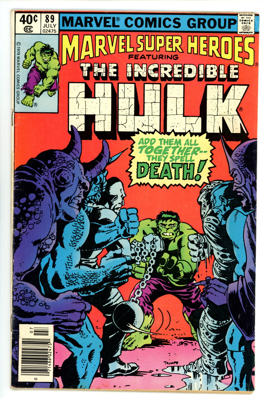 Marvel Super-Heroes Vol 1 89 Mid Grade (1980) Newsstand 