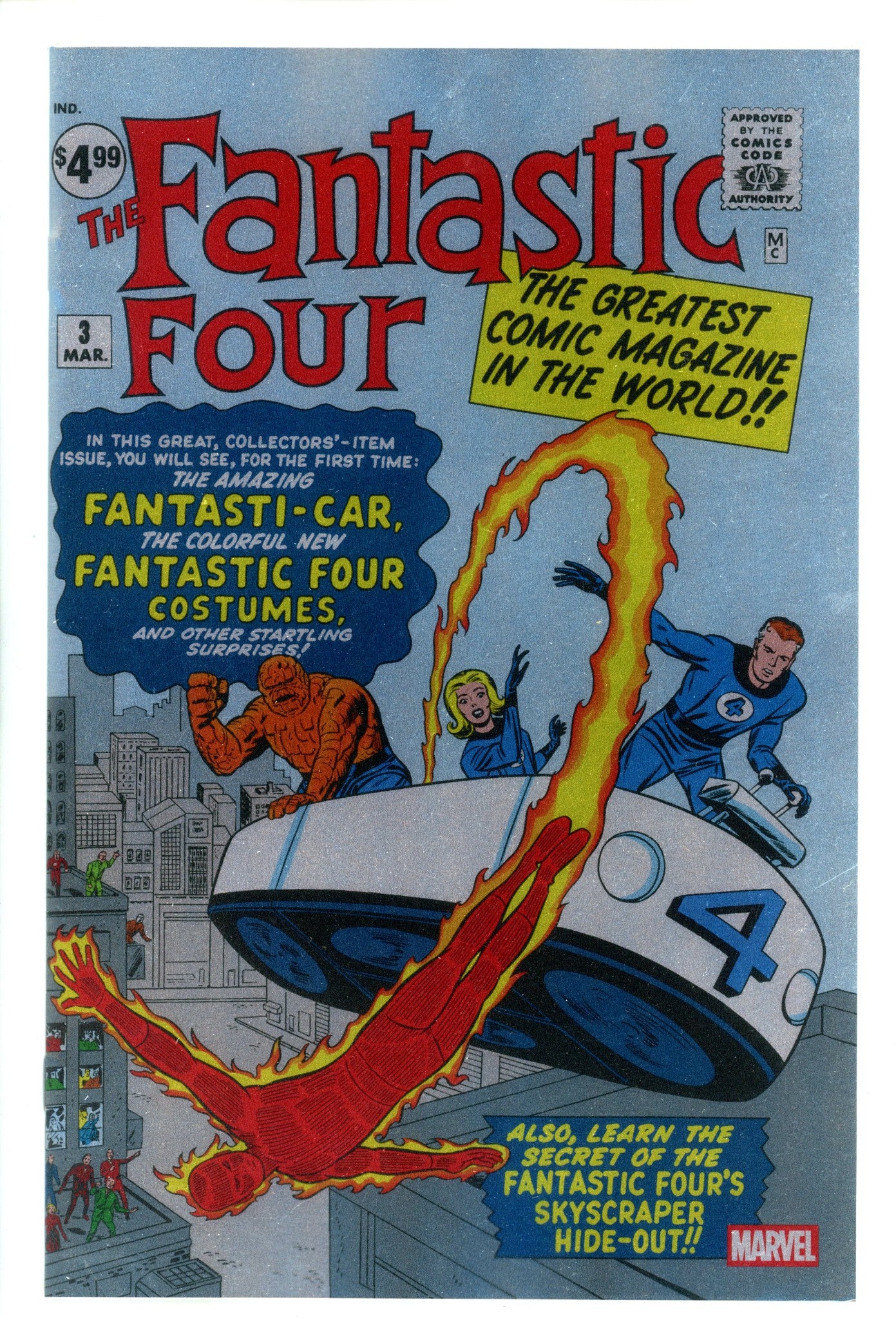 Fantastic Four Vol 1 3 Kirby Facsimile Foil Variant (2025)