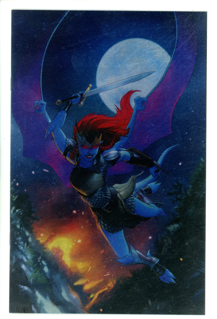 Gargoyles Demona 1 Hetrick Foil Virgin Variant (2025)