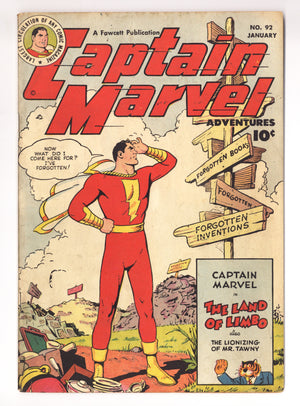 Captain Marvel Adventures 92 FN (6.0) (1949)