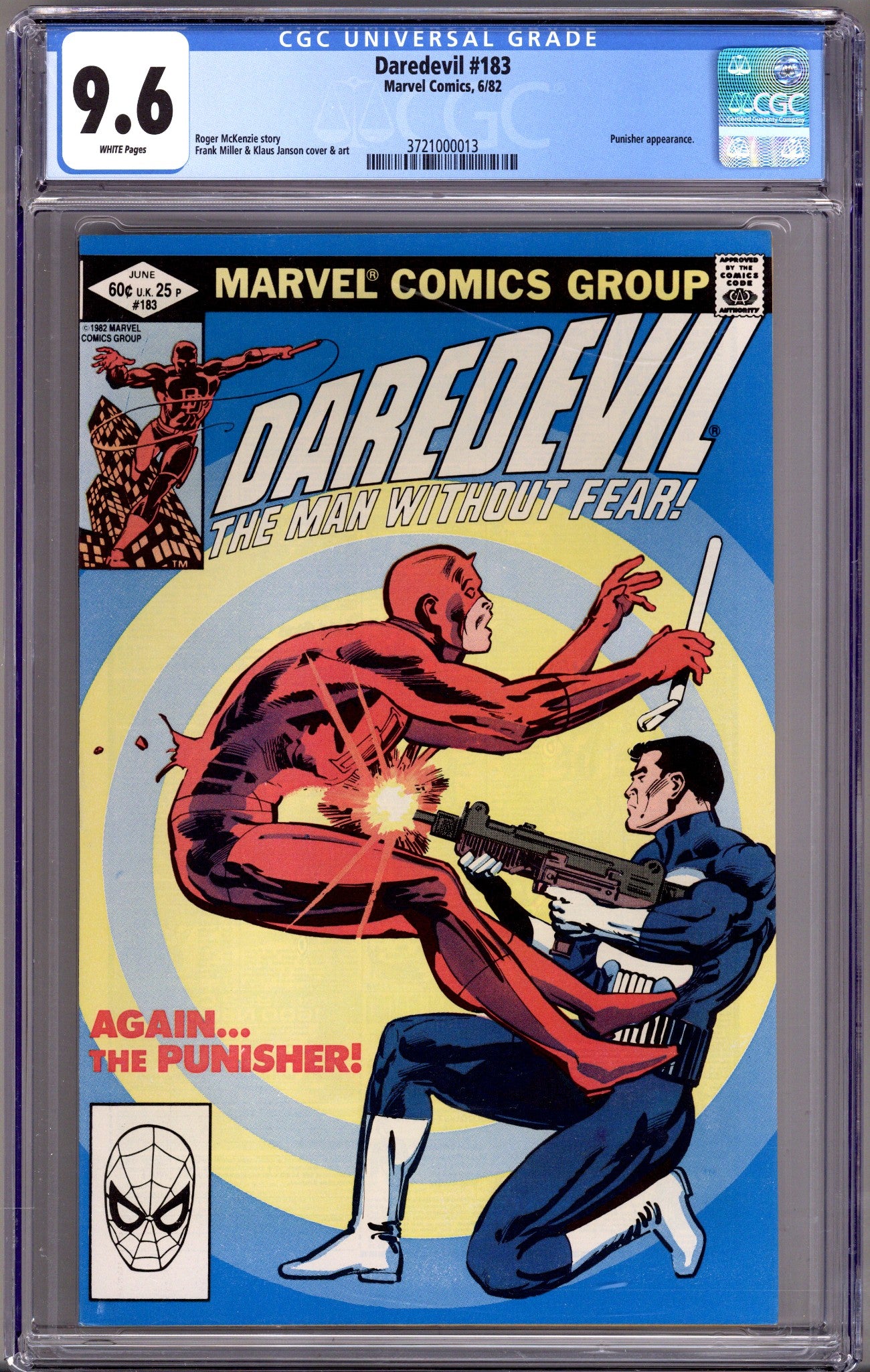 Daredevil Vol 1 183 CGC 9.6 (NM+) (1982) 