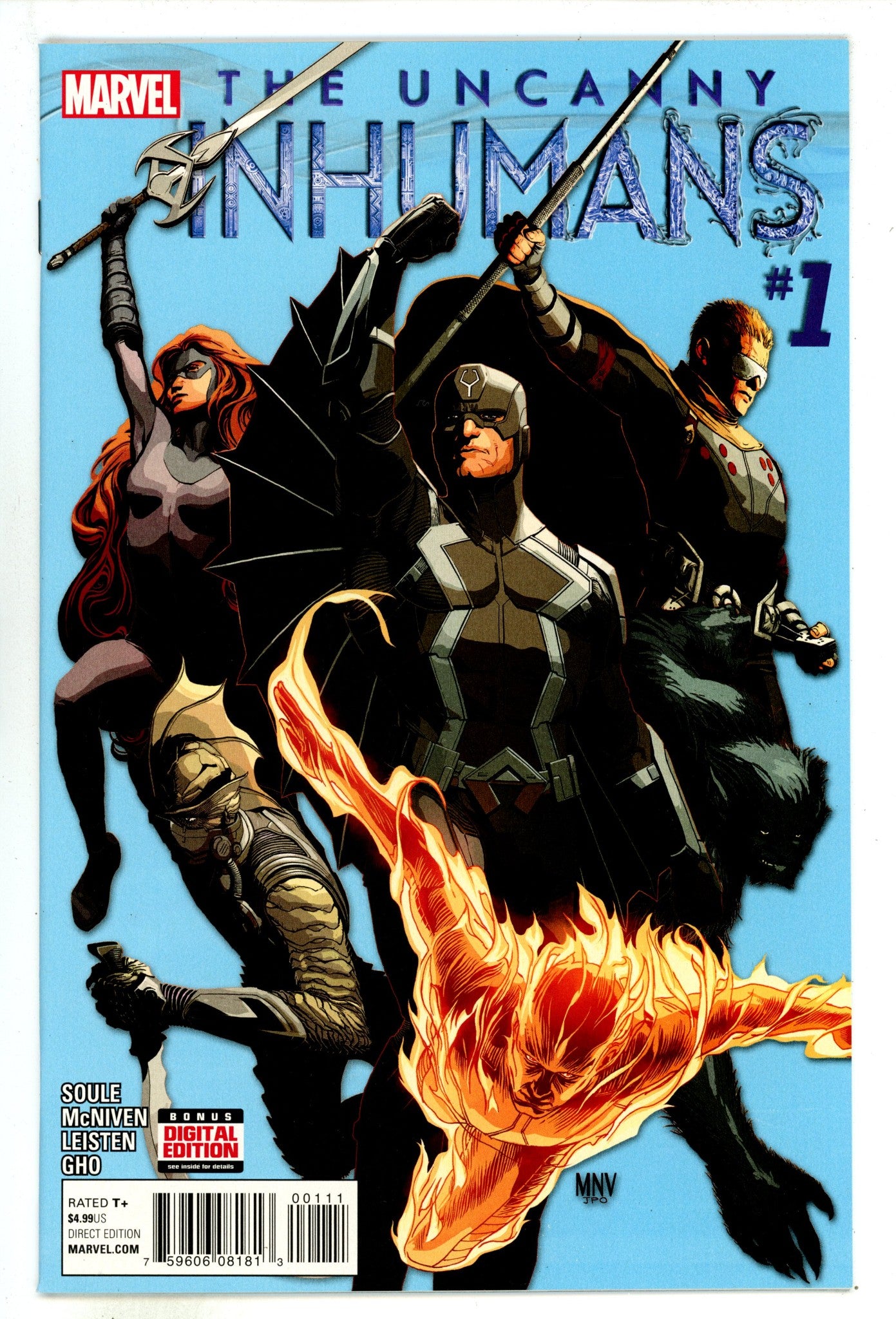 Uncanny Inhumans 1 High Grade (2015) 