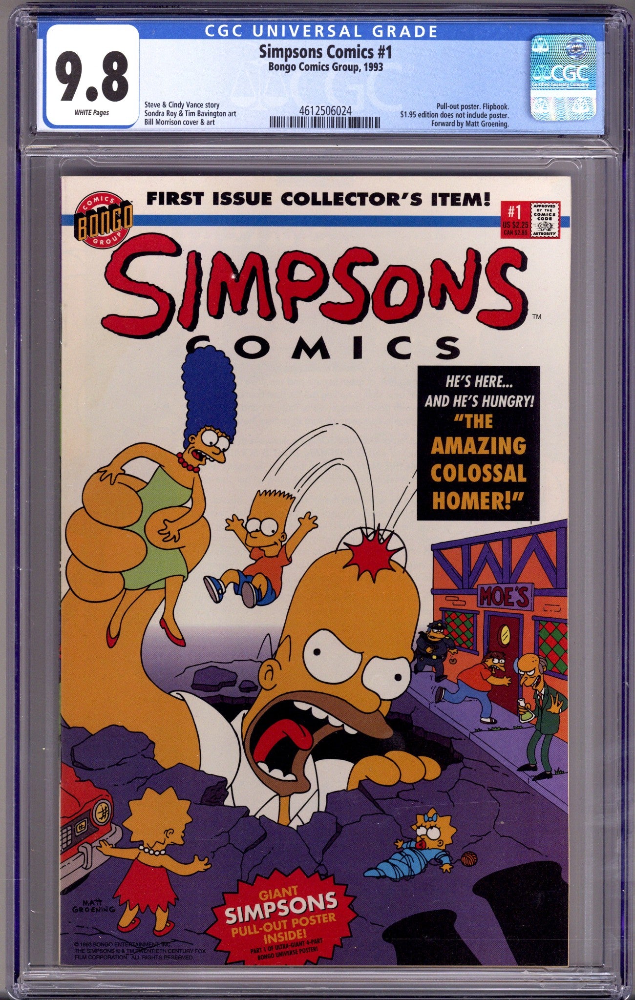 Simpsons Comics 1 CGC 9.8 (NM/M) (1993) 