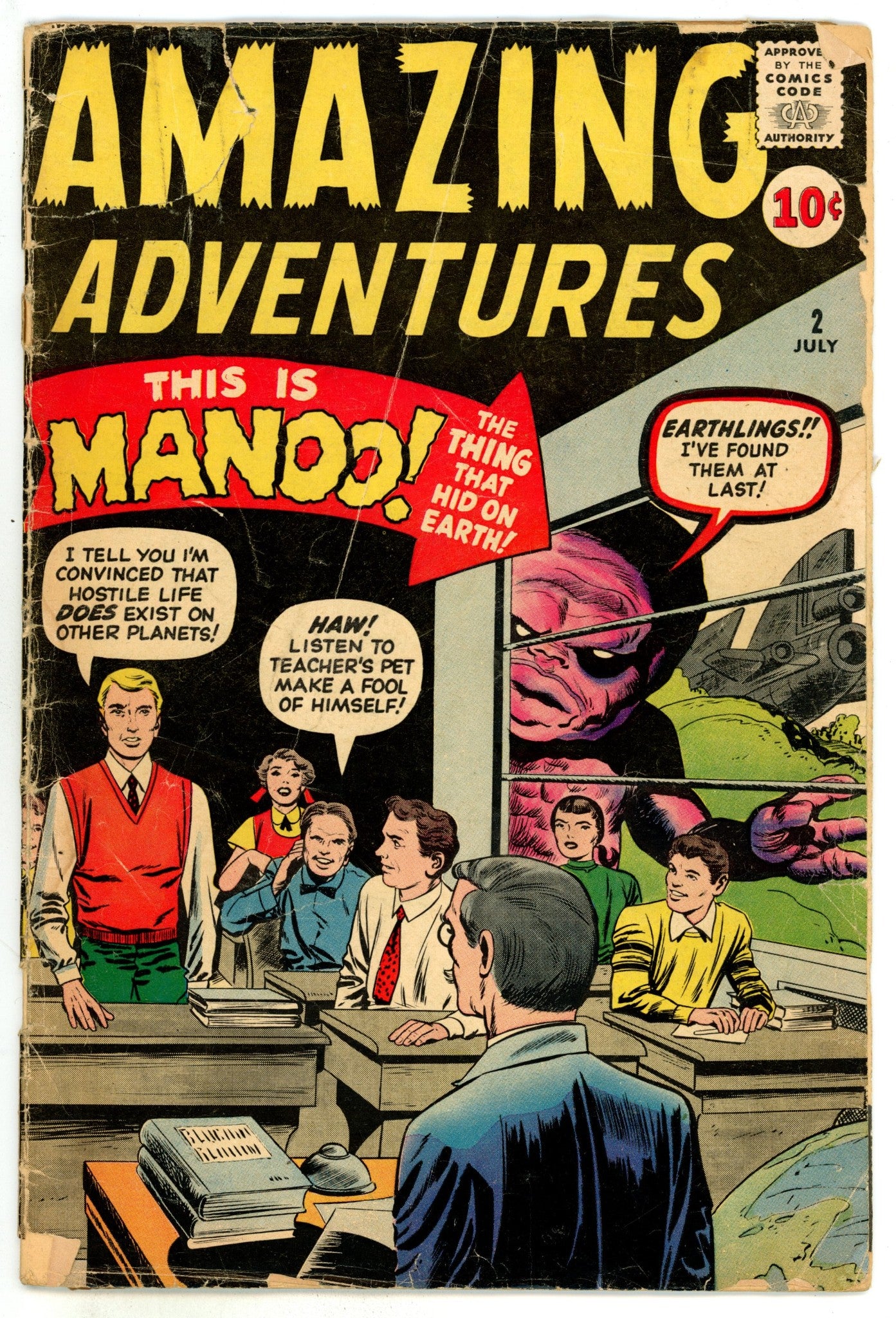 Amazing Adventures Vol 1 2 FR (1.0) Cover Detached (1961) 