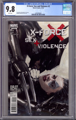X-Force: Sex and Violence 2 CGC 9.8 (NM/M) (2010)