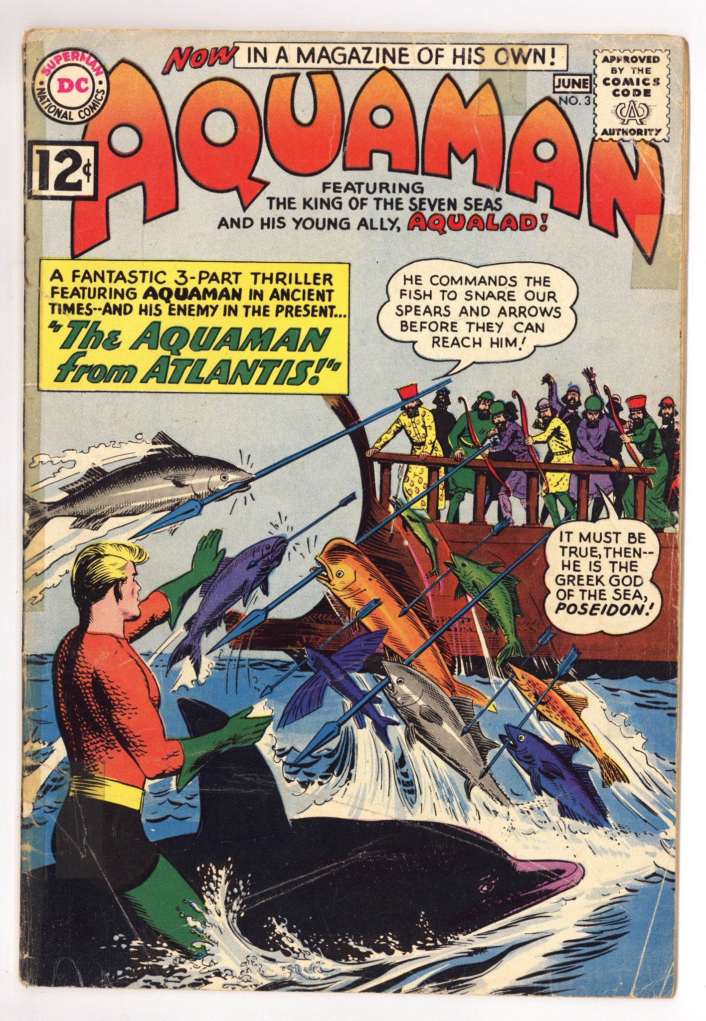 Aquaman Vol 1 3 GD+ (2.5) (1962) 