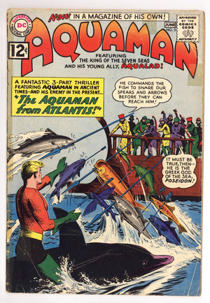 Aquaman Vol 1 3 GD+ (2.5) (1962)