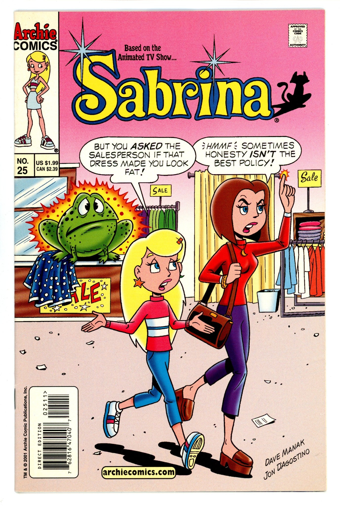Sabrina Vol 3 25 FN+ (6.5) (2002) 
