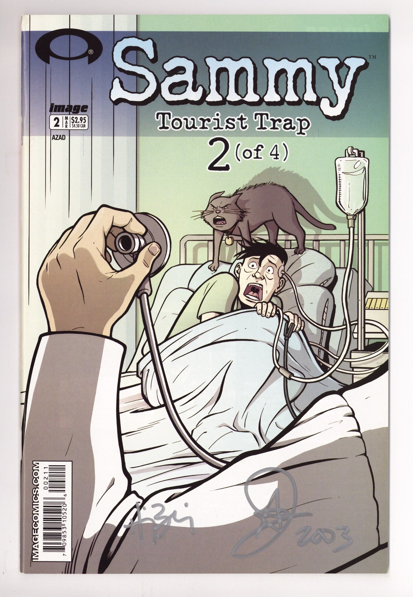 Sammy: Tourist Trap 2 Mid Grade (2003) Signed x2 Cover Azad Injejikian & Haig Bedrossian 