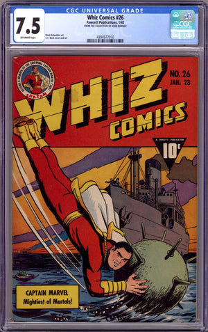 Whiz Comics 26 CGC 7.5 (VF-) (1942)