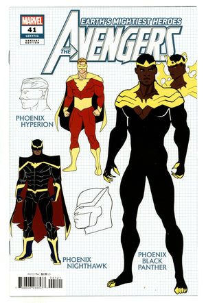 Avengers Vol 8 41 (741) High Grade (2021) Garron Design Incentive Variant