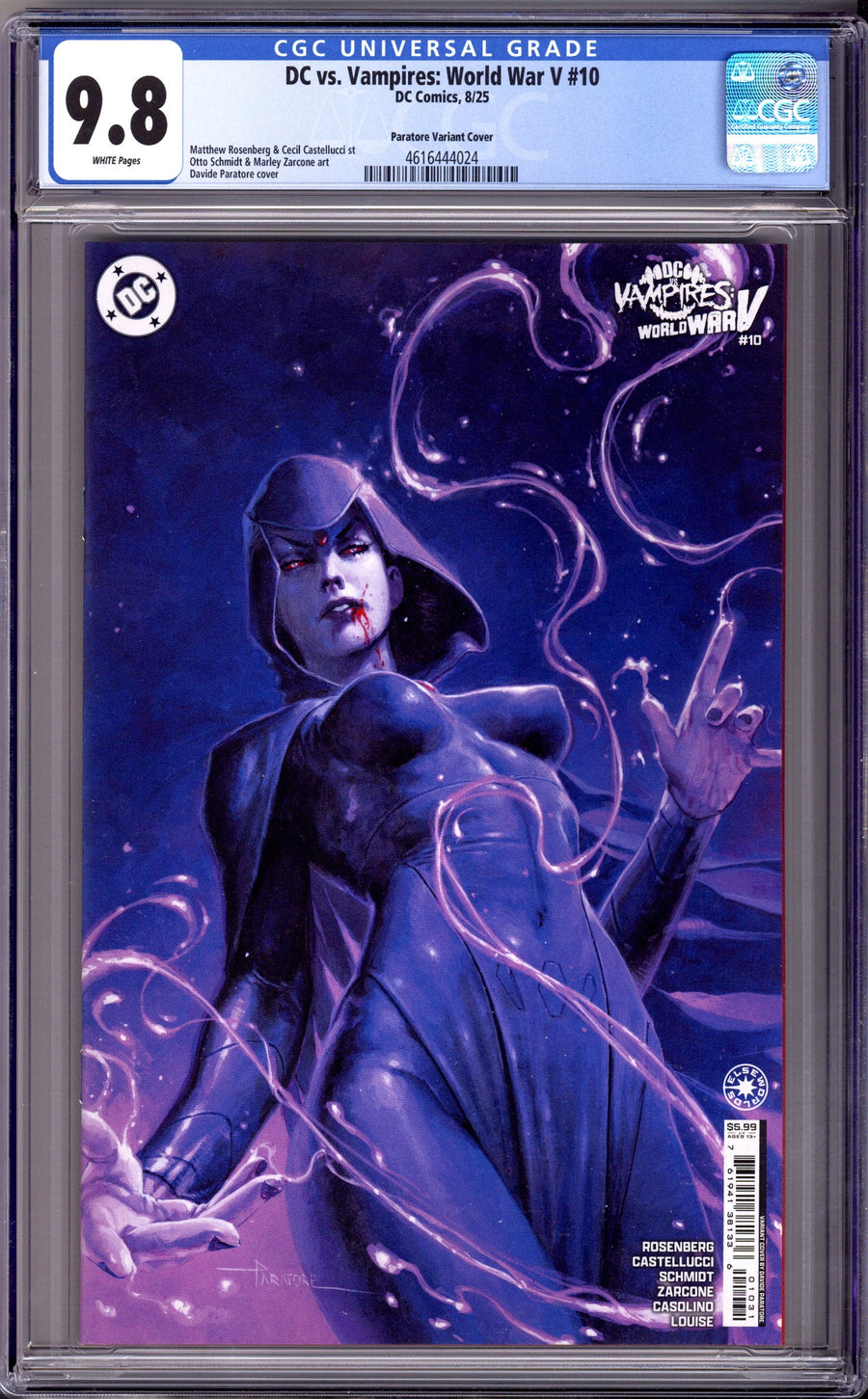 DC vs Vampires: World War V 10 CGC 9.8 (NM/M) (2025) Paratore Variant 