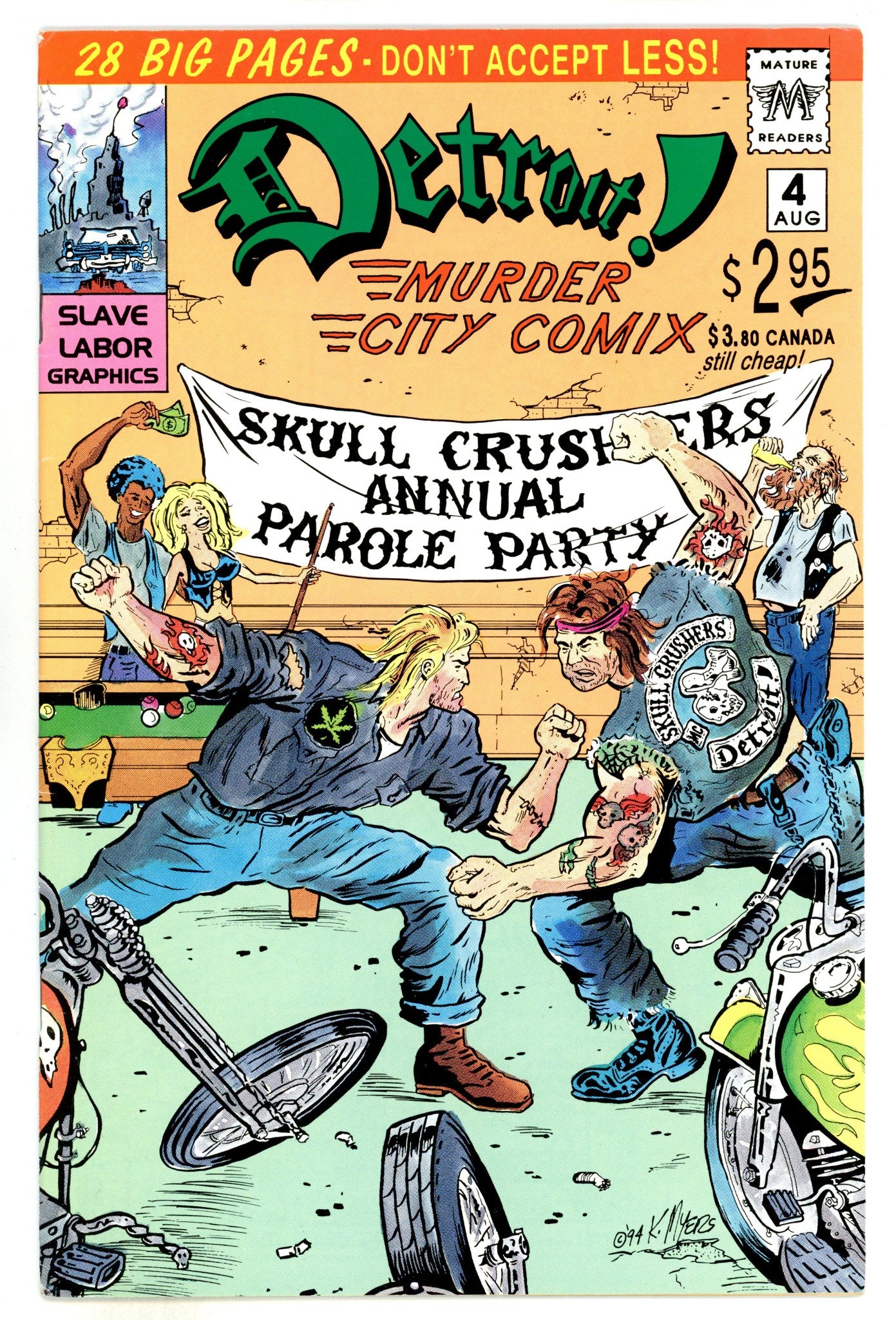 Detroit! Murder City Comix 4 FN- (5.5) (1994) 