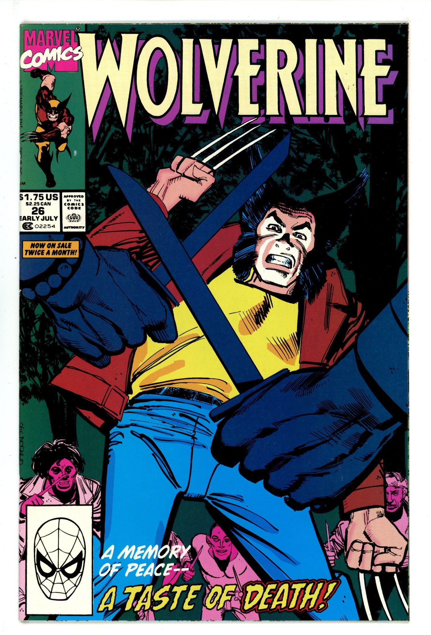Wolverine Vol 2 26 Mid Grade (1990) 