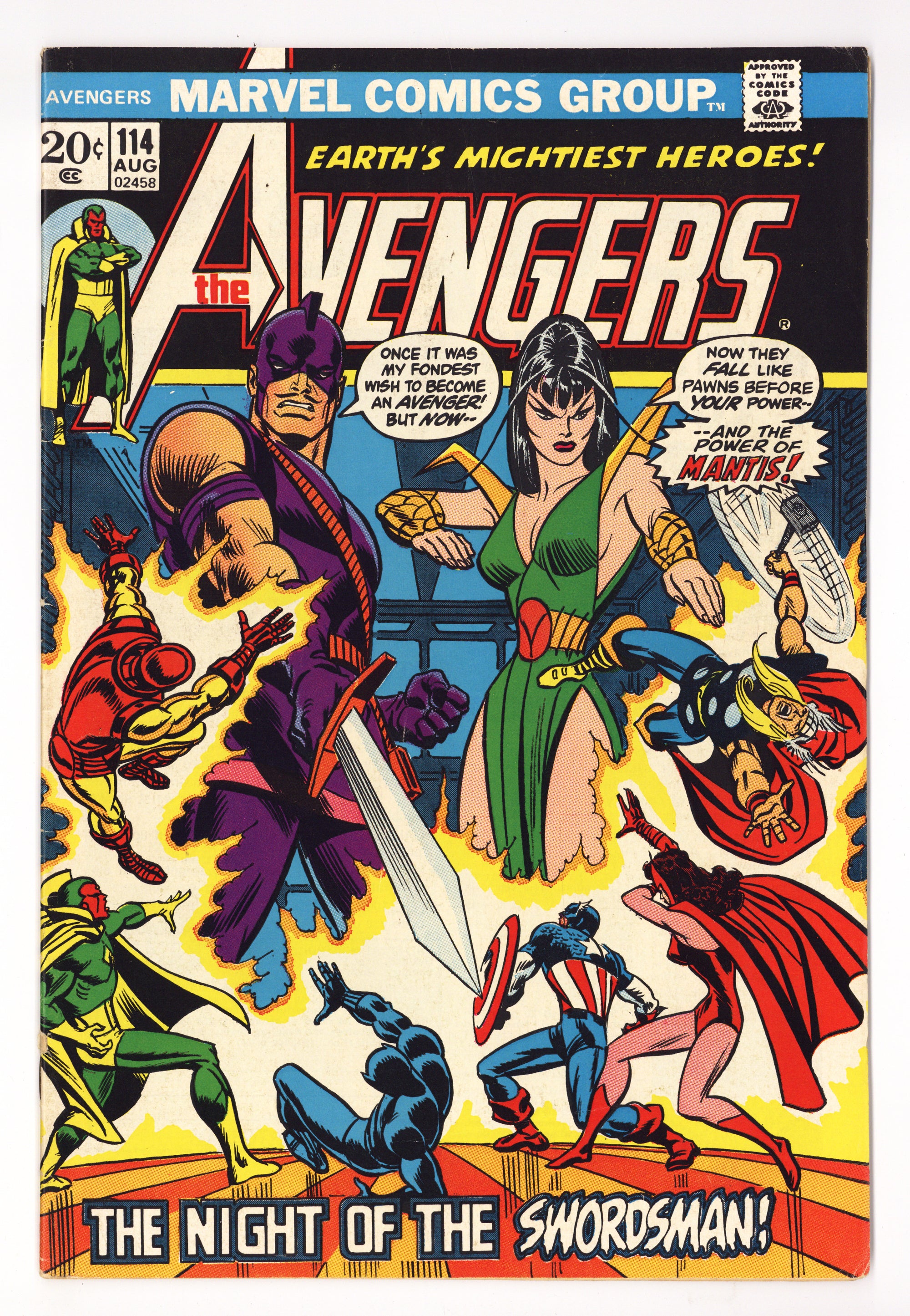 The Avengers Vol 1 114  FN- (5.5)   (1973)        