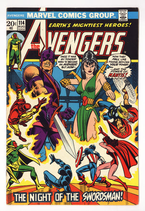 The Avengers Vol 1 114  FN- (5.5)   (1973)