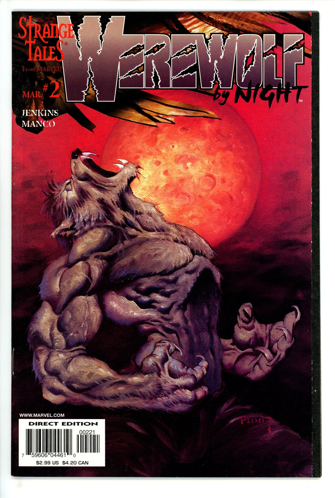 Werewolf by Night Vol 2 2 Ploog Variant VF (1998)
