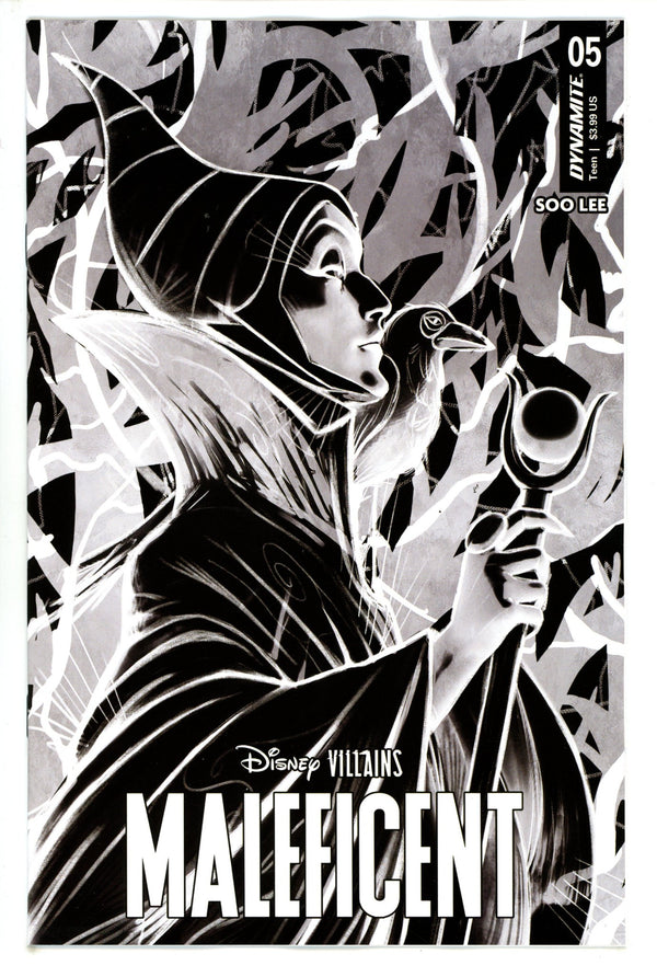 Disney Villains Maleficent 5 Puebla B&W Incentive Variant (2023)
