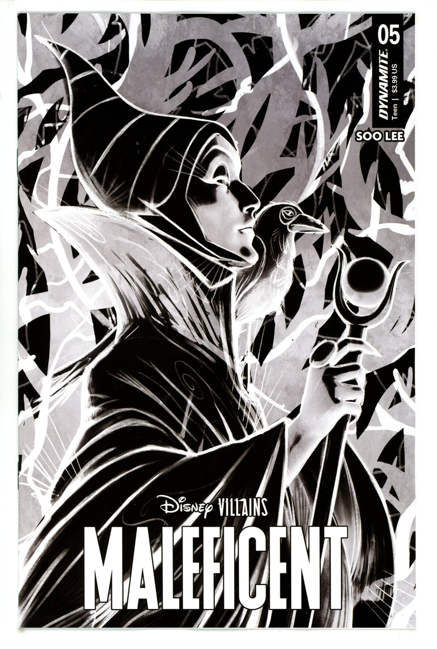 Disney Villains Maleficent 5 Puebla B&W Incentive Variant (2023)