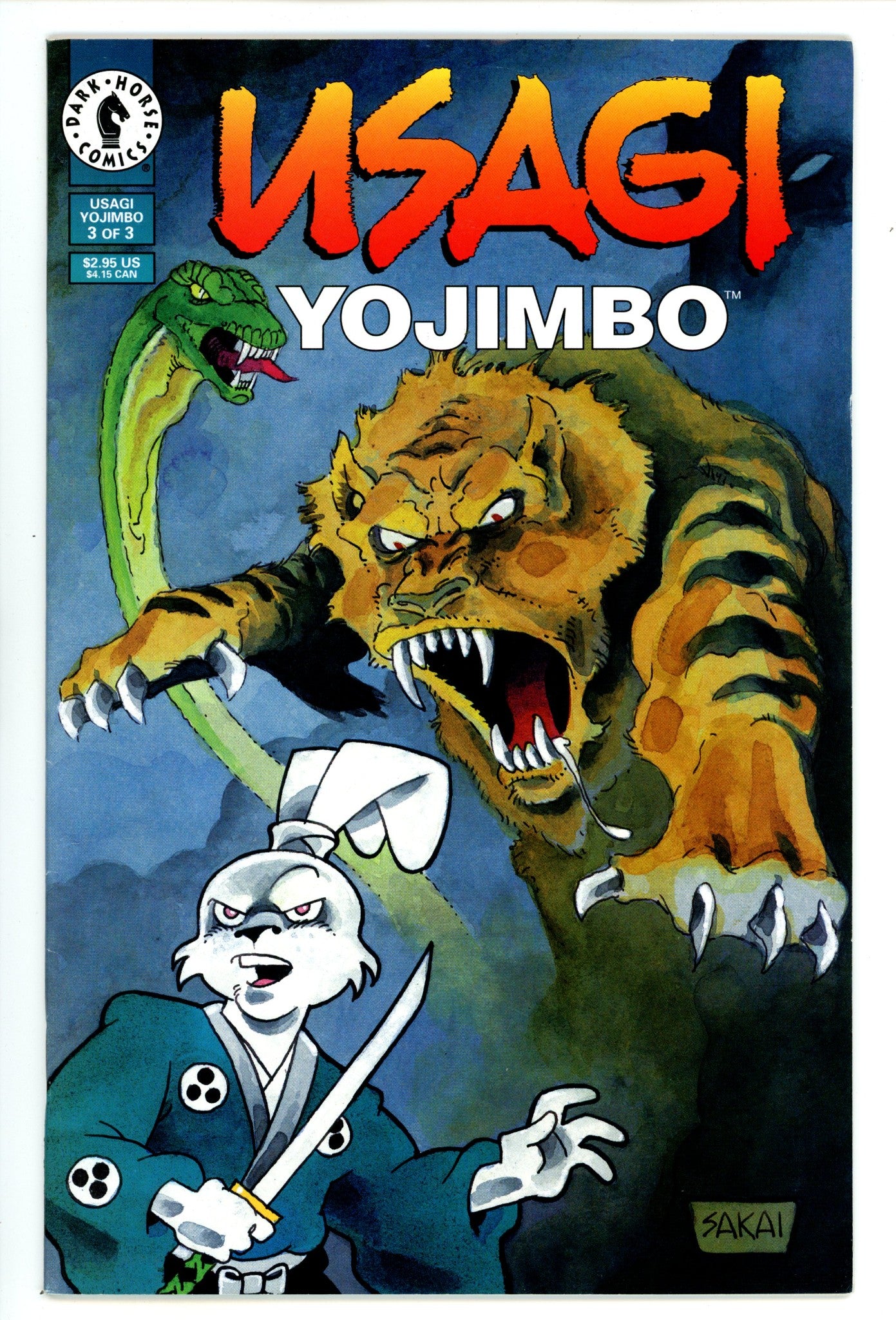 Usagi Yojimbo Vol 3 3 FN/VF (7.0) (1996) 