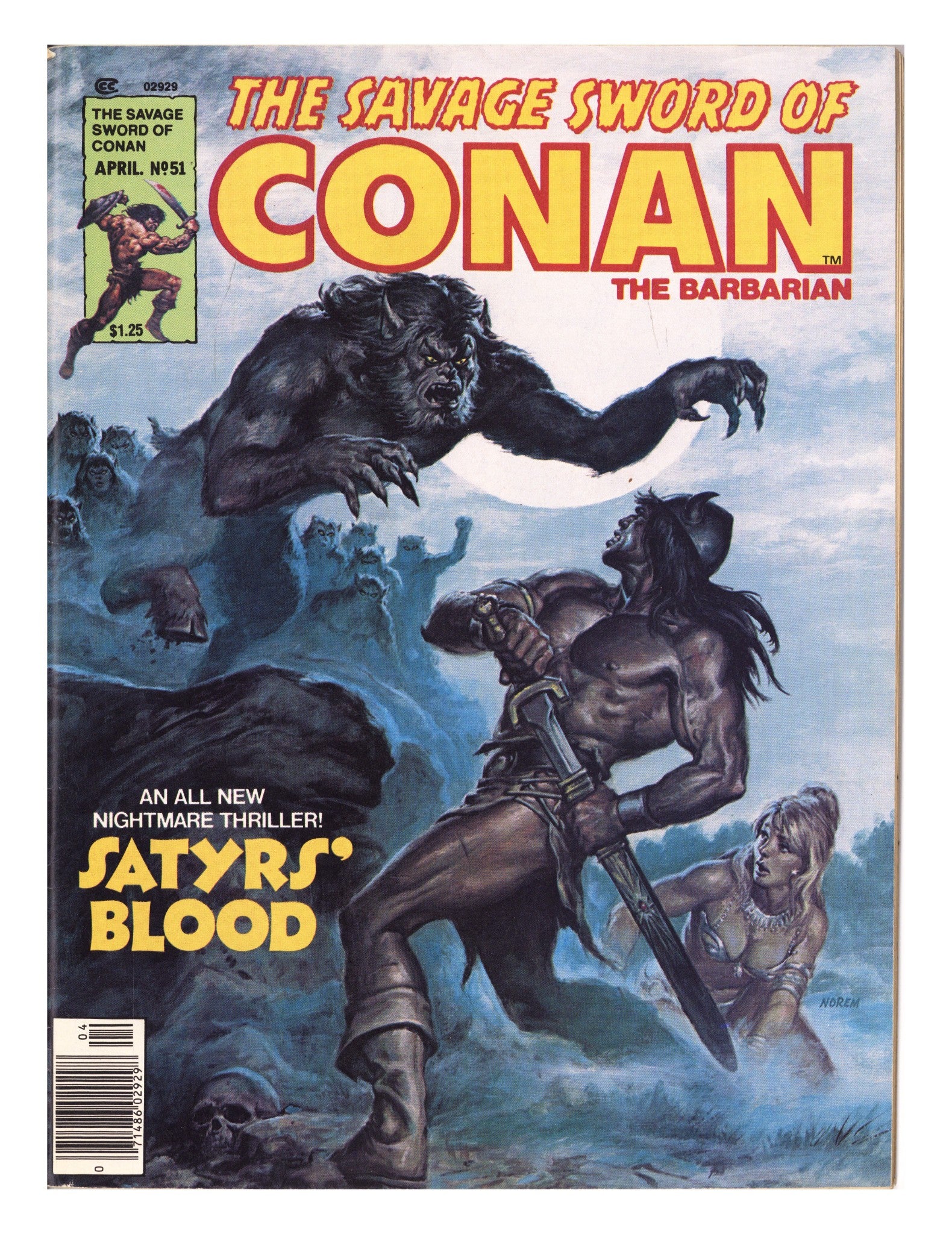 The Savage Sword of Conan Vol 1 51 Mid Grade (1980) 