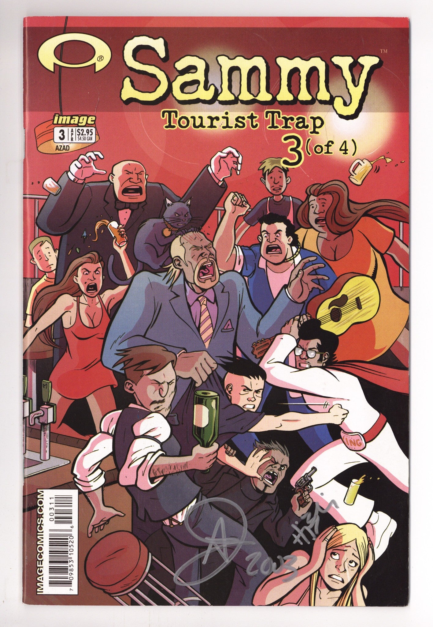 Sammy: Tourist Trap 3 Mid Grade (2003) Signed x2 Cover Azad Injejikian & Haig Bedrossian 