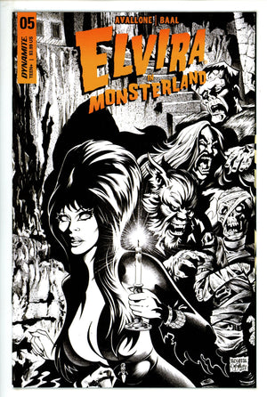 Elvira In Monsterland 5 Acosta B&W Incentive Variant (2023)