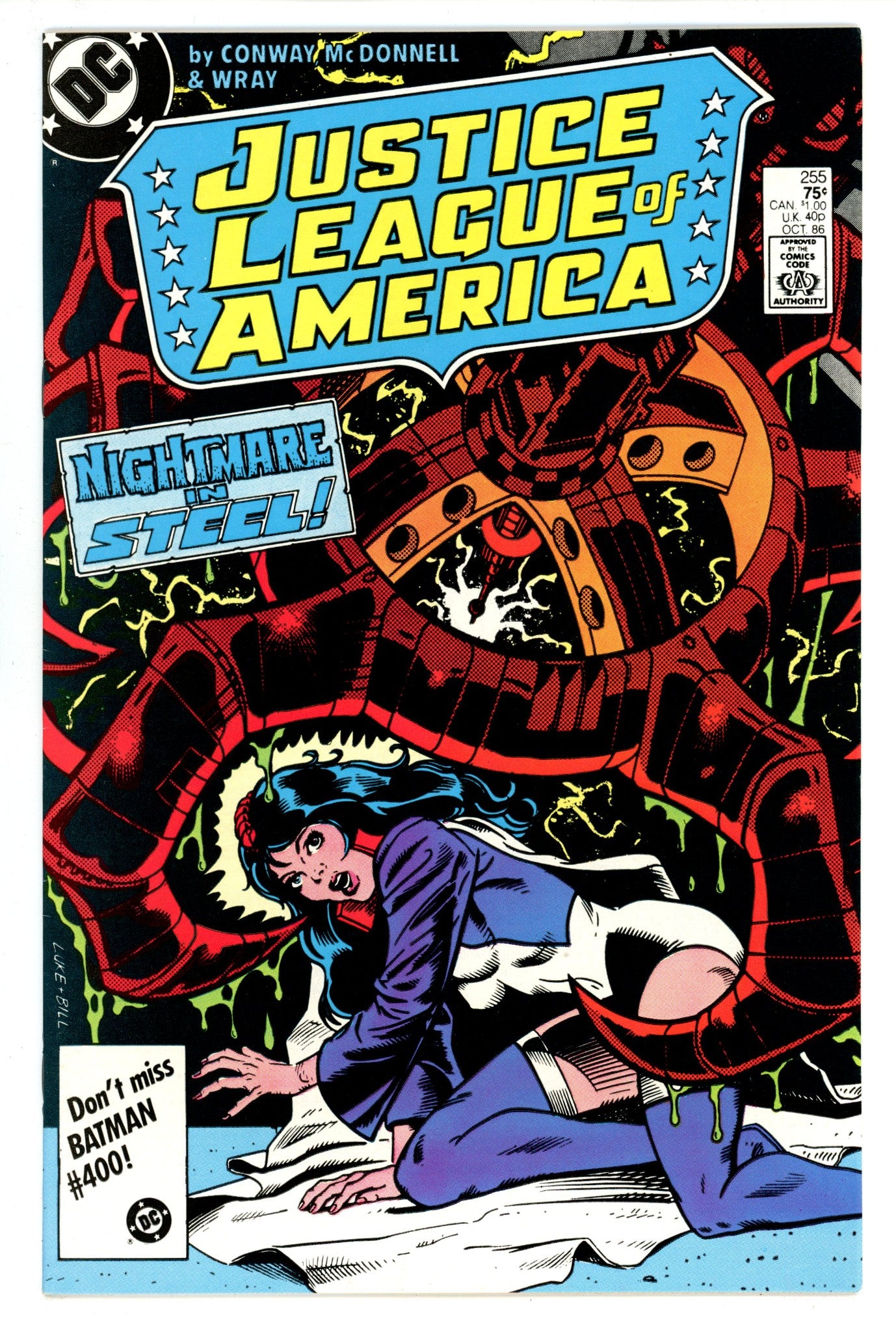 Justice League of America Vol 1 255 High Grade (1986) 