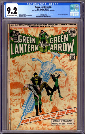 Green Lantern Vol 2 86 CGC 9.2 (NM-) (1971)