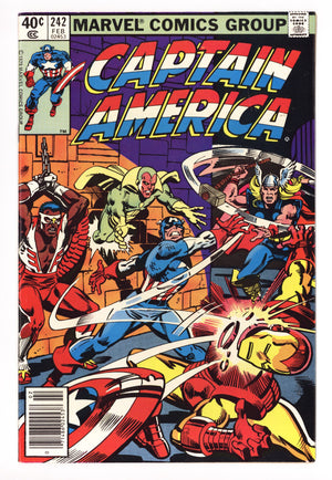 Captain America Vol 1 242 Mid Grade (1980) Newsstand 