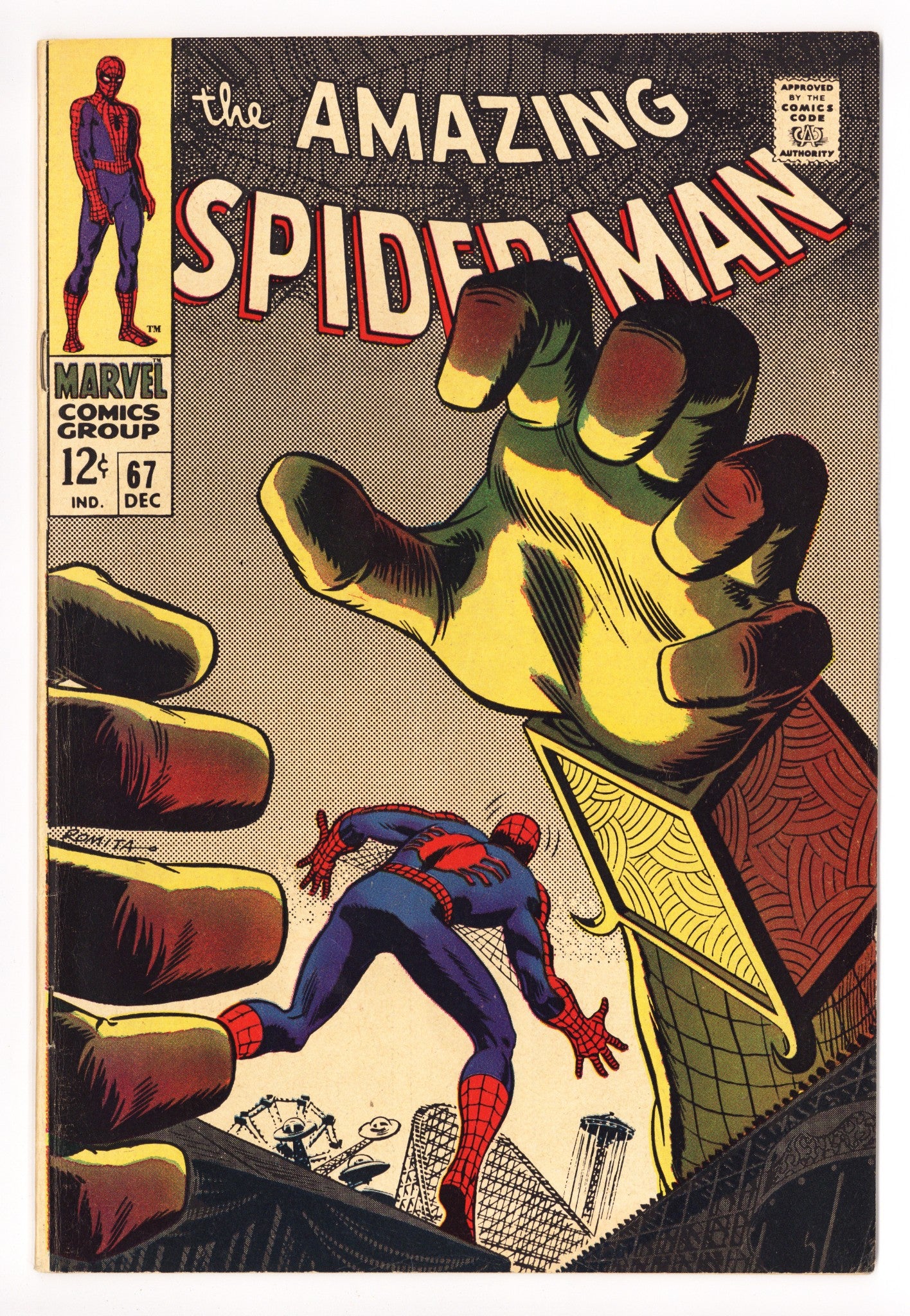 The Amazing Spider-Man Vol 1 67 VG+ (4.5) (1968) 