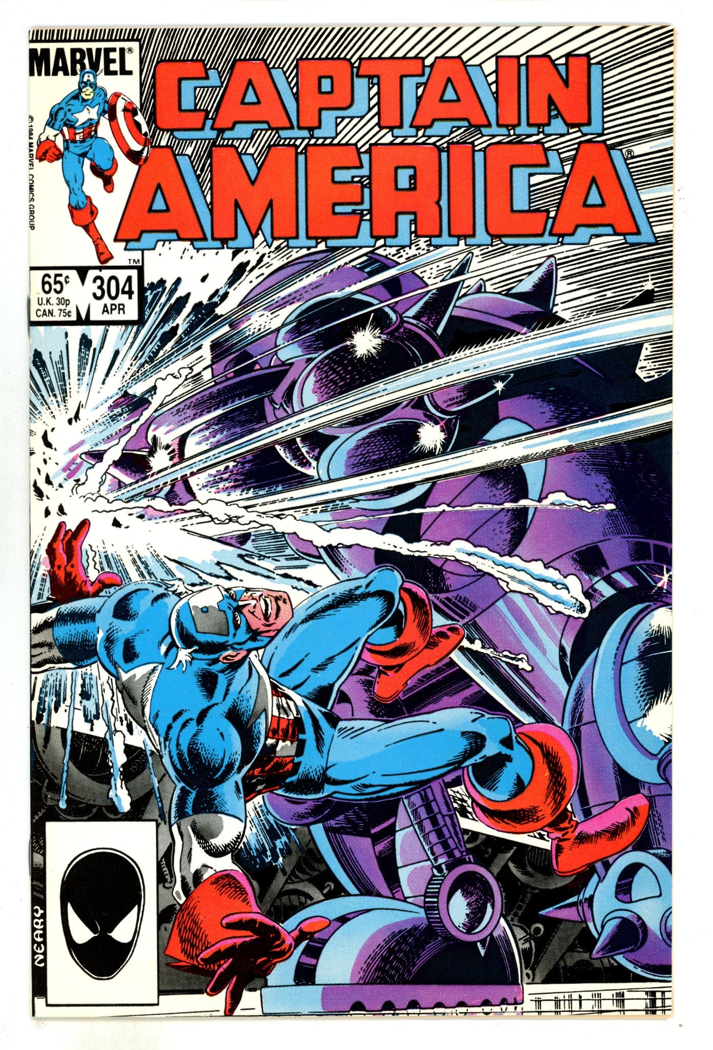 Captain America Vol 1 304 High Grade (1985) 