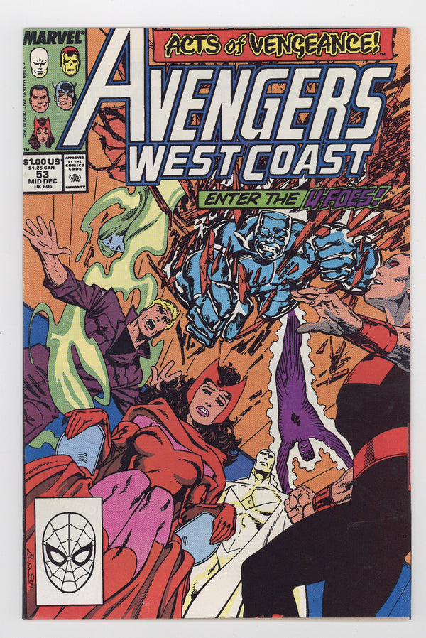 Avengers West Coast Vol 2 53 High Grade (1989)
