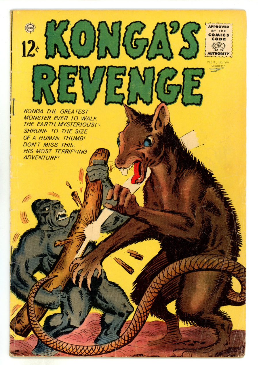 Konga's Revenge 2 VG- (3.5) Interior Cover Tape (1963) 