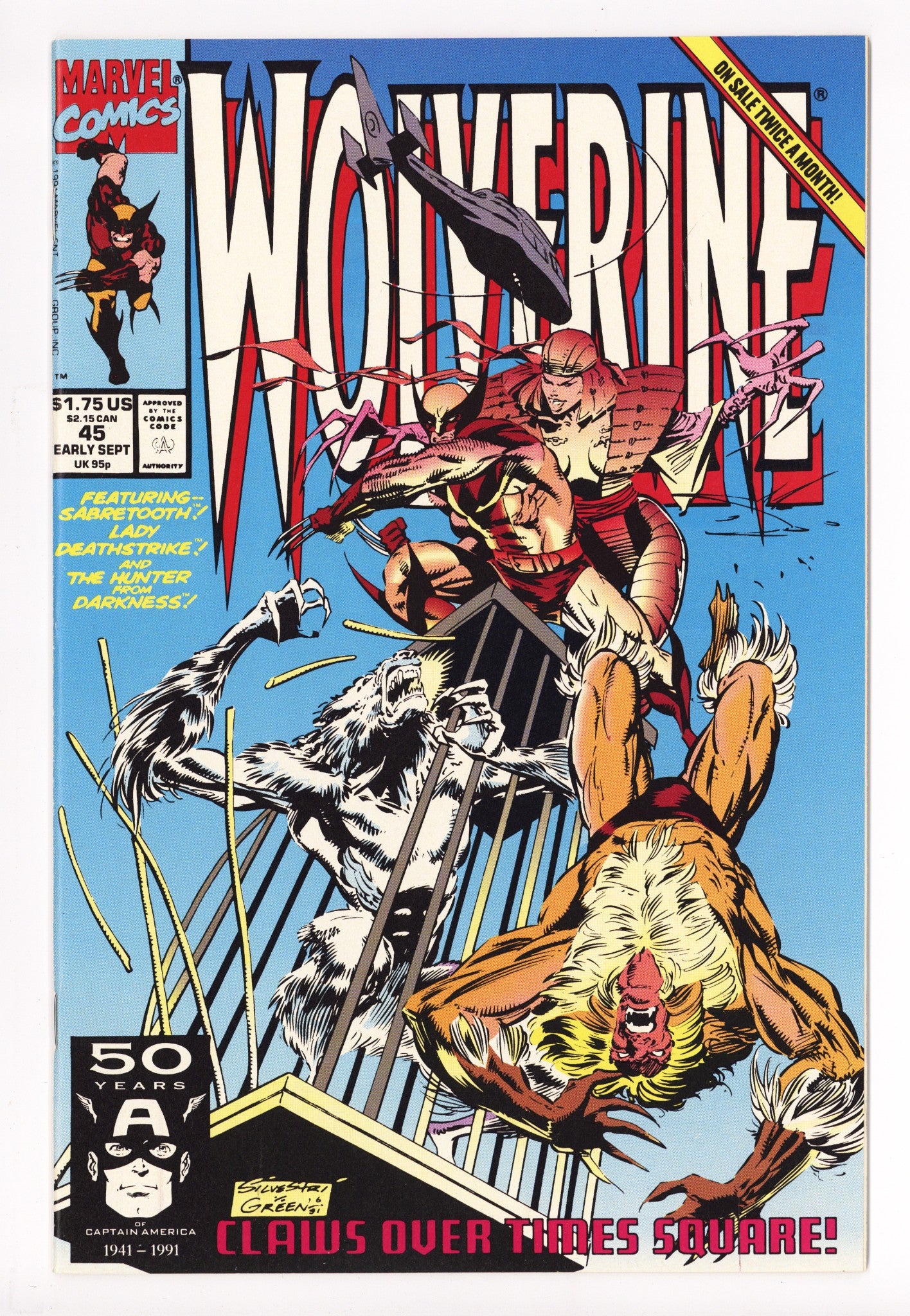 Wolverine Vol 2 45 High Grade (1991) 