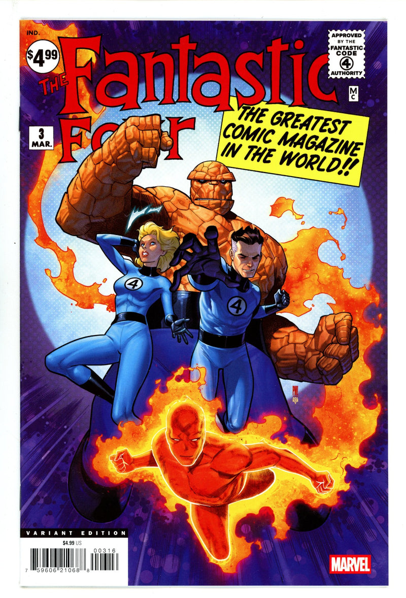 Fantastic Four Vol 1 3 Medina Facsimile Incentive Variant NM- (2025)