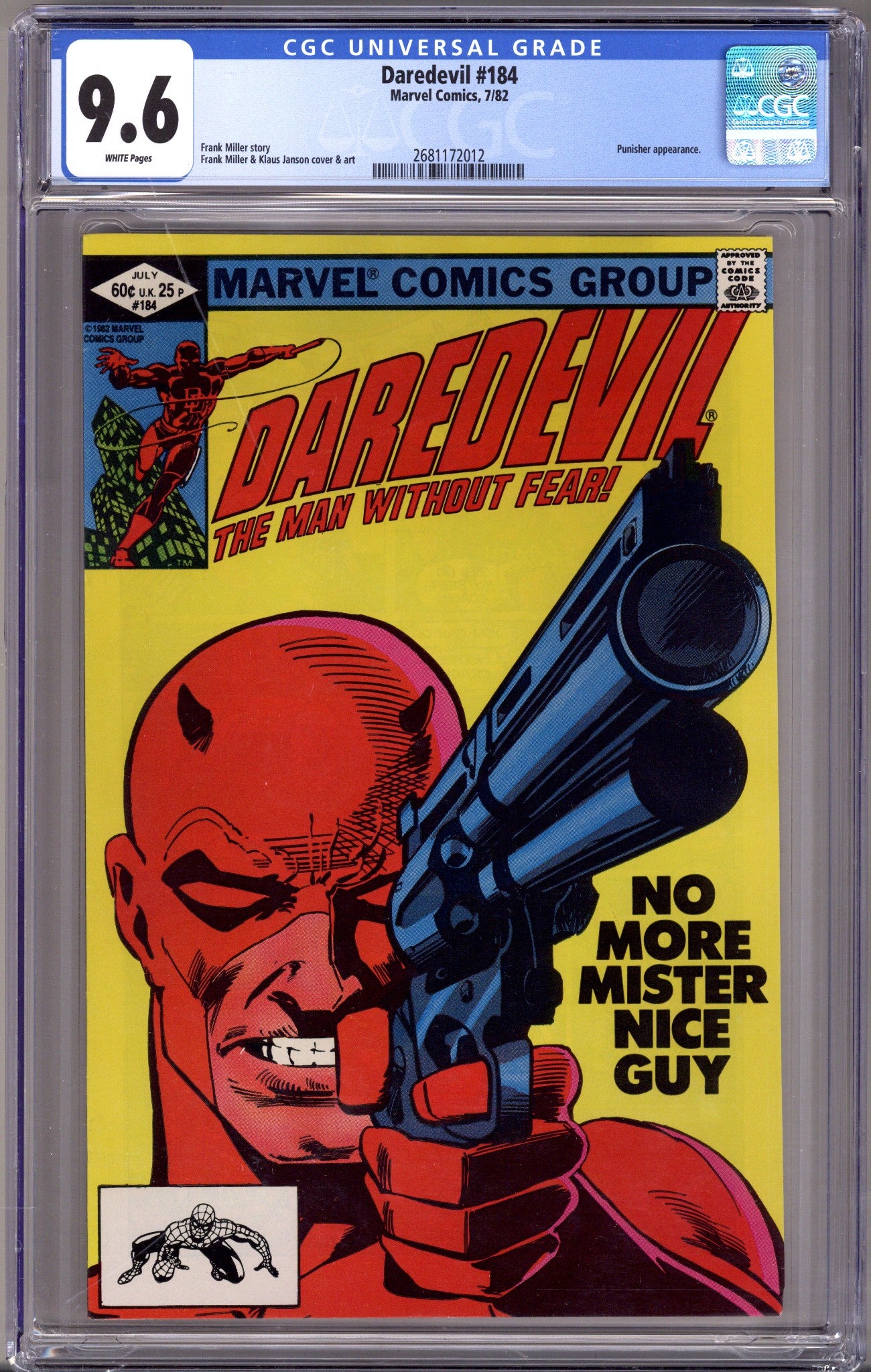 Daredevil Vol 1 184 CGC 9.6 (NM+) (1982) 