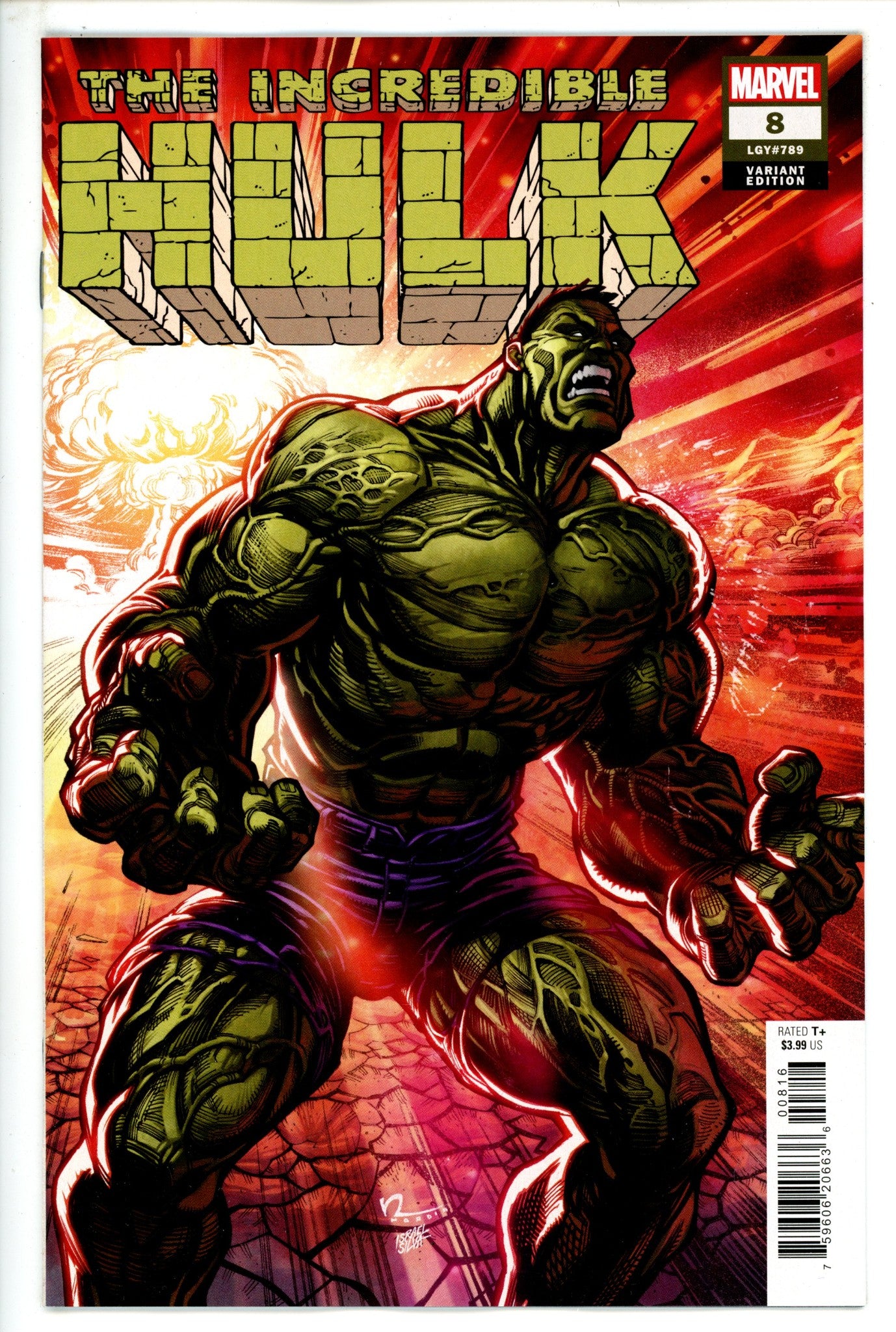 Incredible Hulk Vol 4 8 Hardin Incentive Variant NM- (2024)