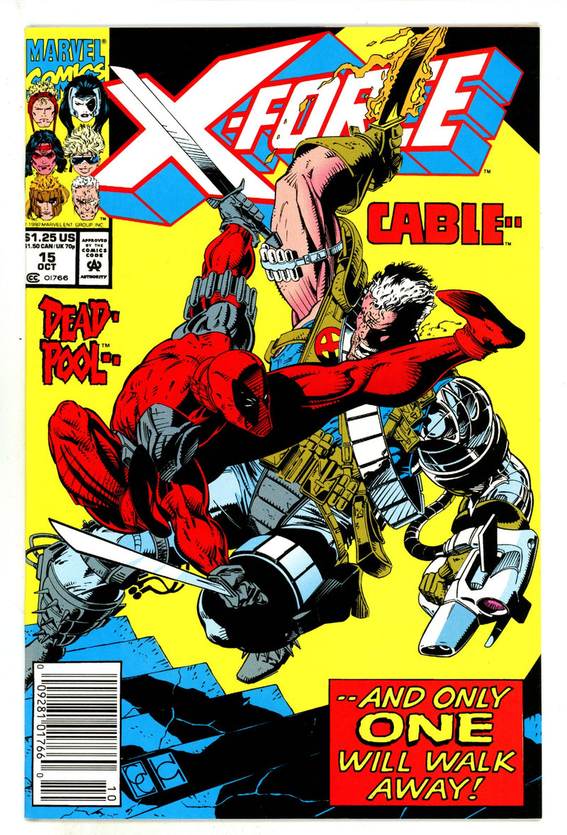 X-Force Vol 1 15 VF+ (8.5) (1992) Newsstand 