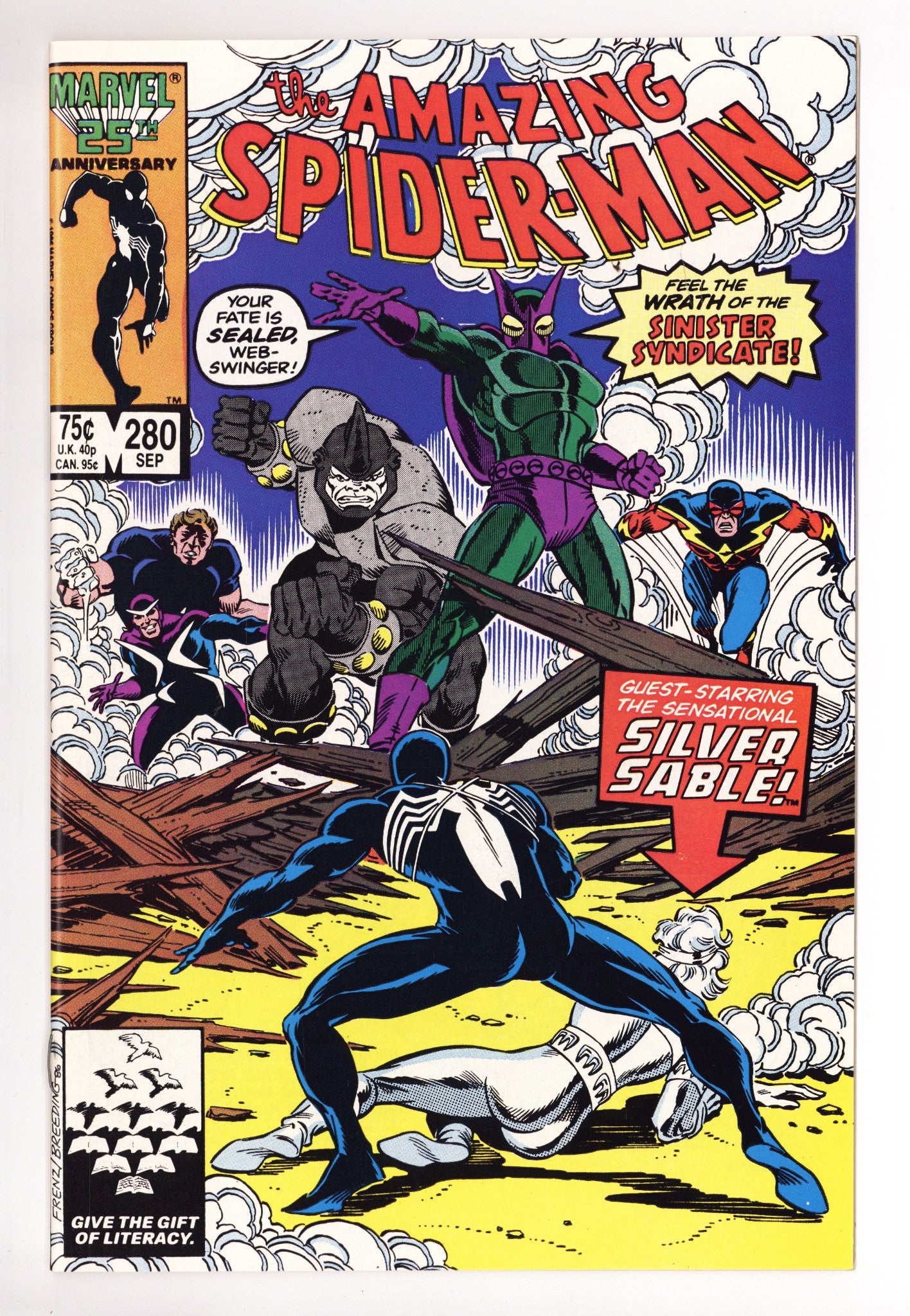 The Amazing Spider-Man Vol 1 280 NM- (9.2) (1986) 