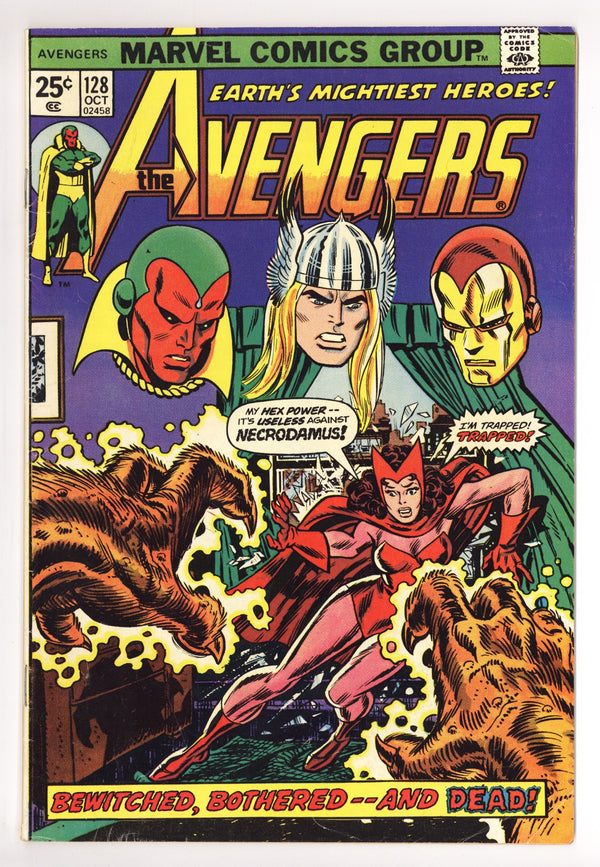 The Avengers Vol 1 128 VG+ (4.5) (1974)