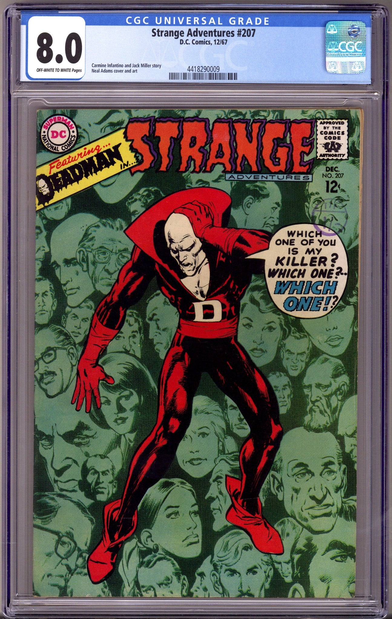 Strange Adventures Vol 1 207 CGC 8.0 (VF) (1967) 