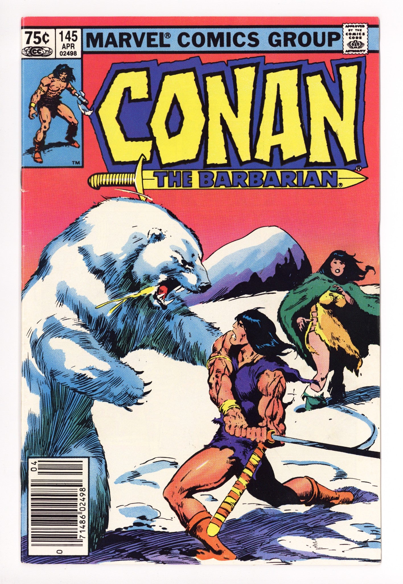 Conan the Barbarian Vol 1 145 Mid Grade (1983) Canadian Price Variant 