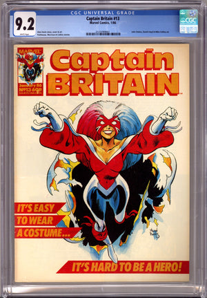 Captain Britain 13 CGC 9.2 (NM-) (1977) 