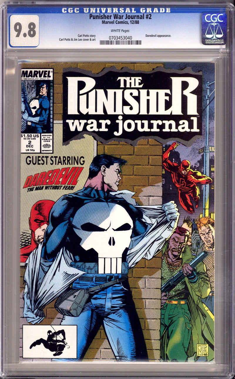 The Punisher War Journal Vol 1 2 CGC 9.8 (NM/M) (1988) 