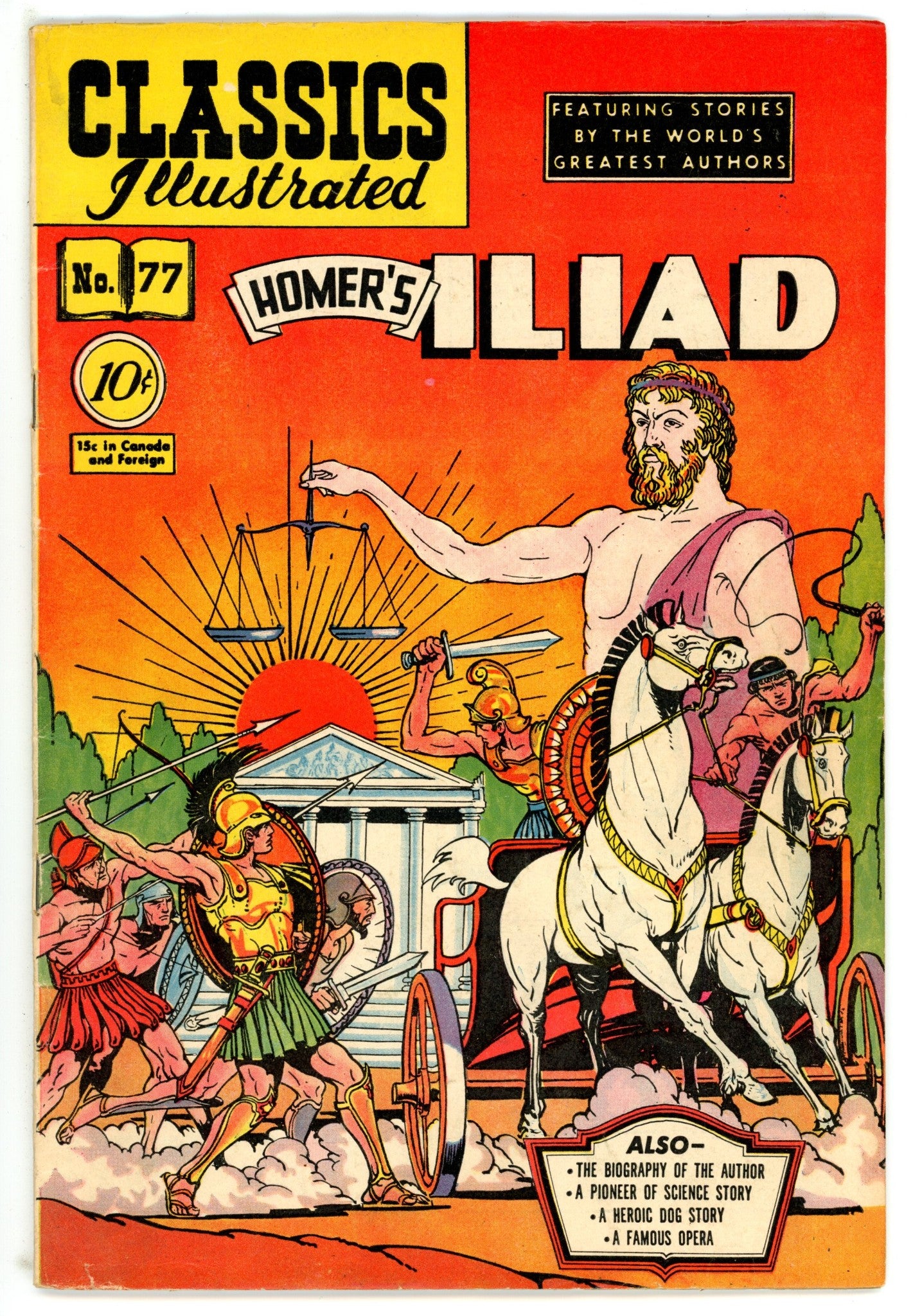 Classics Illustrated: Homer's Iliad 77 Hrn 78 VG/FN (1950)