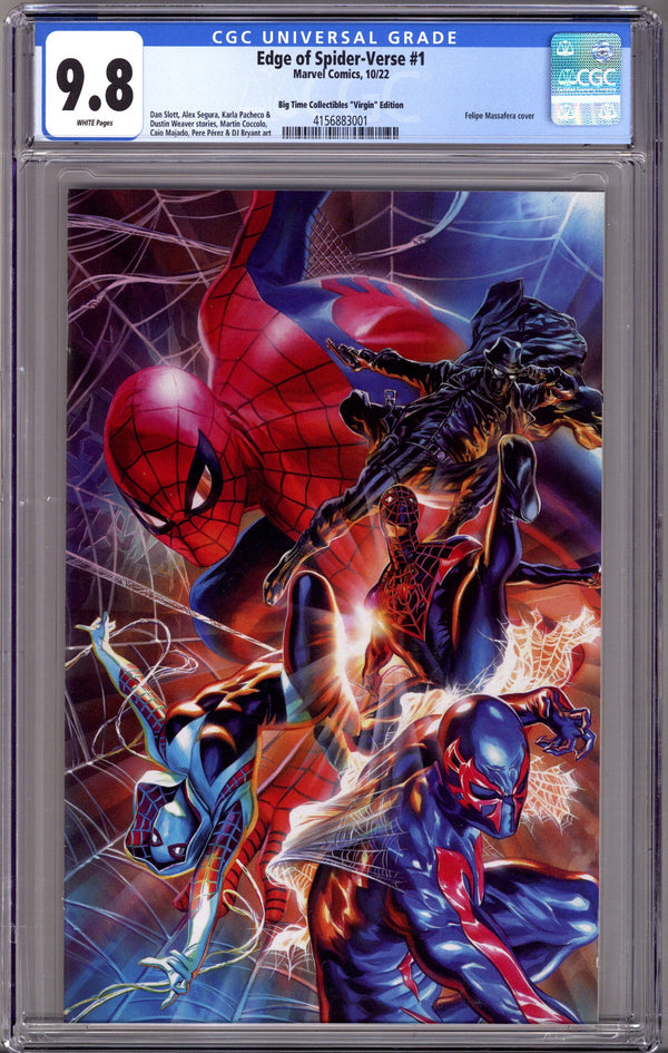 Edge of Spider-Verse Vol 2 1 CGC 9.8 (NM/M) (2022) Massafera Virgin Exclusive Variant
